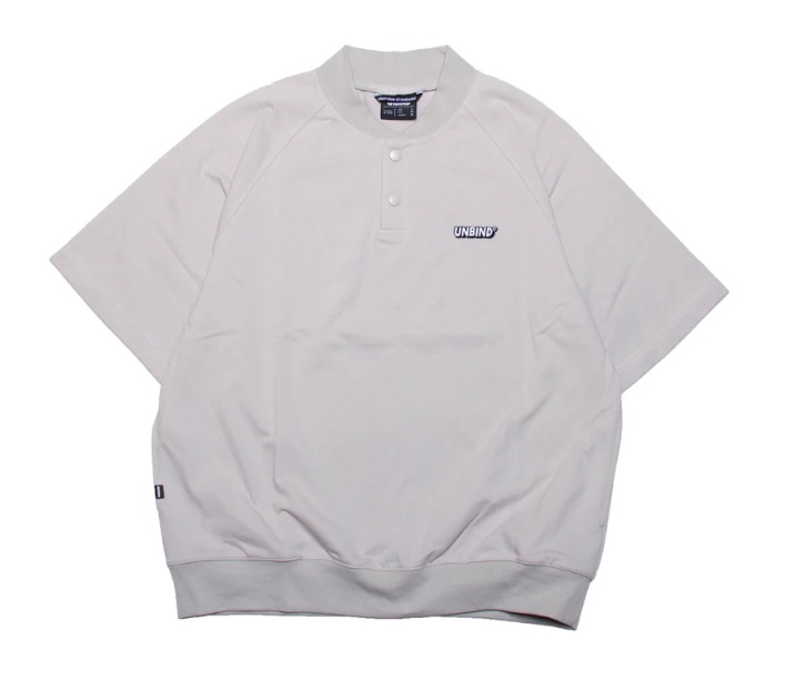 UNBIND】UN2196SUMMER HI-NECK SWEAT/S/ICE GRAY